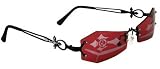 46205 46206 Vampire Coffin Rimless Lens Sunglasses w Mirror