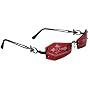46205 46206 Vampire Coffin Rimless Lens Sunglasses w Mirror