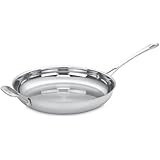Cuisinart 422-30H Contour Stainless 12-Inch Open Skillet with Helper Handle