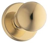 Weiser Lock AC300Y3 York Bed/Bat Knobset, Bright Brass