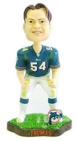 Miami Dolphins Zach Thomas Game Worn Forever Collectibles Bobble Head