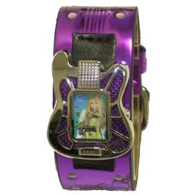 Hannah Montana: Guitar Studded Analog Watch Purple