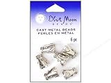 Blue Moon Finding Cast Metal Cones Triangle Dot Silver 6 pc