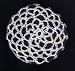 White Multi Hair Net Crocheted Hair Bun Cover- LARGE