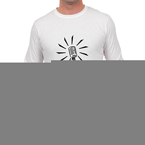 Heixuais White Custom Diatinguish Chic Microphon / Mic (1c) T-shirt/men X-large