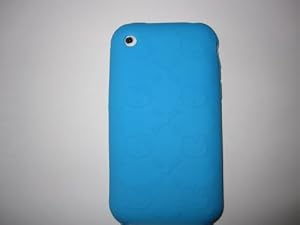 I-Phone 3G-3GS light weight Hello Kitty Stamped Silicone Case / Skin Blue