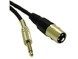 CABLES TO GO 50FT PRO-AUDIO XLR MALE TO 1/4IN MALE CABLE 22AWG Twisted Pair Construction