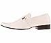 Amali Mens White Smooth Moc Toe Step In Loafer Dress Shoe: Style 8001-007