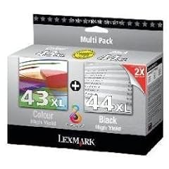 Lexmark 80D2966 43XL / 44XL Tintenpatrone schwarz und farbig hohe Kapazit�t 2er-Pack