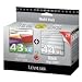Lexmark 80D2966 43XL / 44XL Tintenpatrone schwarz und farbig hohe Kapazit�t 2er-Pack