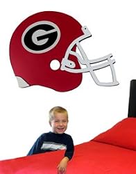 University of Georgia3D Football Helmet Art - Carved Wood