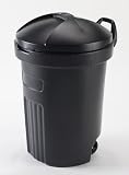 UPC 617940000368 product image for 45GAL BLK SQ Trash Can, Pack of 5 | upcitemdb.com