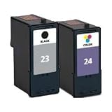 Remanufactured 23 & 24 ( 18C1523 / 18C1524 ) Black and Colour Ink Cartridge Set for Lexmark Printers