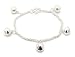 Jewelry : Toddler or Childs Sterling Silver 5.25" Jingle Bell Chain Bracelet