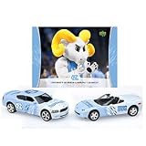 North Carolina Tar Heels 1:64 2007 Home & Road Dodge Charger/Corvette 2 Pack with Card