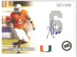 2005 Press Pass Autographs Silver #46 Antrel Rolle - Arizona Cardinals (Rookie Year - Autographed Card - Serial #'d to 200) (Football Cards)