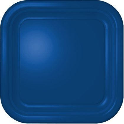 Marina Blue Square Dinner Plate 12 Count