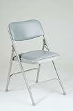 Metal Folding Chair with Vinyl Pads By Office Star