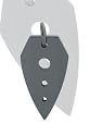 Hip Tungsten Arrow Head with Holes Pendant