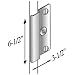 MAG #8852-AL 6 in. Outswing Latch Guard