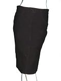 ALEXANDER MCQUEEN Velvet Pencil Skirt in Black