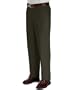 Wrinkle-Resistant Cotton Twill Pleated Front Pants