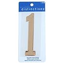 The Hillman Group 848959 Stick-On Domed, Number 1, Gold