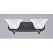 Westinghouse 64488 Two-Light Upward Wall Sconce, Oil Rubbed Bronze with Frosted White Alabaster Globes