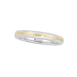 18K Yellow Gold and Platinum Comfort-Fit Band