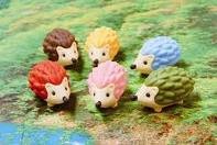 Iwako Japanese Erasers / Hedgehogs / 6pcs.