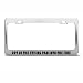 Out Of Frying Pan Into The Fire Humor license plate frame Stainless