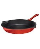 Review Martha Stewart  / Martha Stewart Collection Red Enameled Cast Iron Skillet, 10