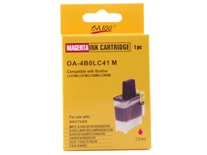 Compatible LC-41M Magenta Ink Cartridge (Brother LC41M). COMPATIBLE Brother LC-41M Magenta Ink Cartridge for Plain Paper Fax Machines. Brother Compatible COM-LC41M Fits printer models: MFC210C/MFC420CN/MFC620CN/MFC3240C/MFC3340CN/ MFC5440CN/MFC5840CN/MFC640CW/MFC820CW, IntelliFAX 1840c/1940cn/2440c, DCP110C/DCP120C