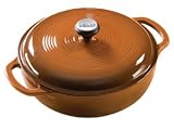 Lodge Manufacturing Co. EC3D83 Color Enamel Brown Round Dutch Oven 3-qt.