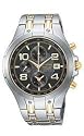 Pulsar Men's Alarm Chronograph Two-Tone Stainless Steel Watch #PF3667