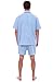 Del Rossa Men's 100% Cotton Woven Pajama Shorts Set