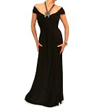 Blue Banana Black Halter Chain Evening Dress