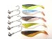 Fire Tail Sortiment Barsch Forelle, 5 Gummifische 7,5cm + Haken
