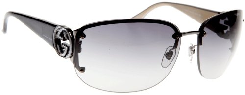 Gucci Für Frau 2880 Dark Ruthenium / Blue / Gold / Grey Gradient Metallgestell Sonnenbrillen