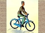 OO Scale Model (1/76th) Scale Model Kit Bicycle & Riding Figure This item is NOT a TOY - Please Read Full Product Description.IMAGE