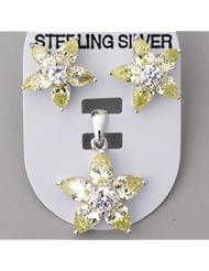 Sterling Silver Sets With Cubic Zirconia