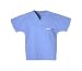 Ciel Blue V-neck Scrub Top