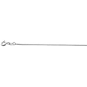 Sterling Silver 0.8 mm Very Thin Italian Box Chain NICKEL FREE by 
