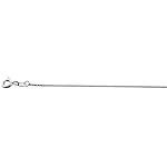Sterling Silver 0.8 mm Very Thin Italian Box Chain NICKEL FREE