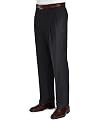 Business Express Pleated Front Trousers- Extended Sizes (BRTSH TAN, 46 LONG)