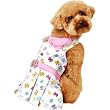 Amanda Print Dog Dress Rhinestone Button & Belt Buckle Size X-Large