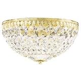10-Inch Crystal Flushmount Ceiling Fixture