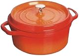 Staub ピコ・ココット ラウンド 22cm オレンジ 1102240