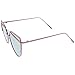 zeroUV - Oversize Metal Frame Thin Temple Color Mirror Flat Lens Aviator Sunglasses 62mm