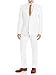 Gino Valentino Men's Modern Fit Two Button Two Piece Linen Suit